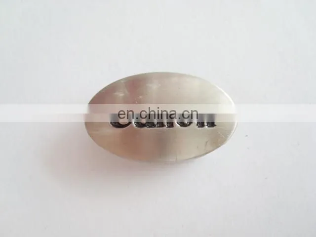 Custom Engraved Logo Metal Private Labels for Women Jeans