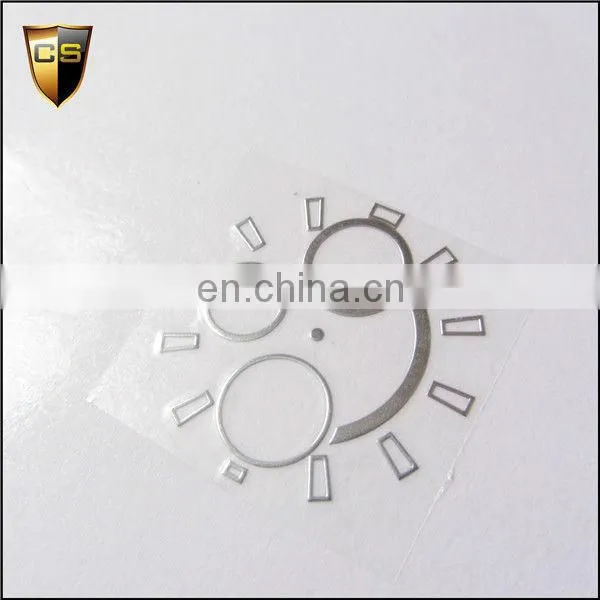 True three electroplating chrome on the back is the 3M glue nickel metal stickers