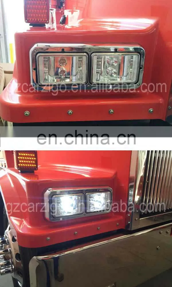 guangdong led Customized 4X6" semi truck headlamp with lowered/ Upper beam for Truck,heavy duty