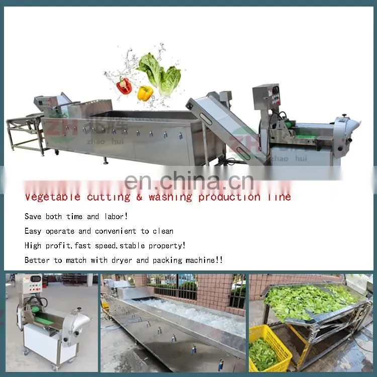 Leaf vegetable cutting machine/cabbage lettuce ozone washing machine/leaf vegetable washing processing line