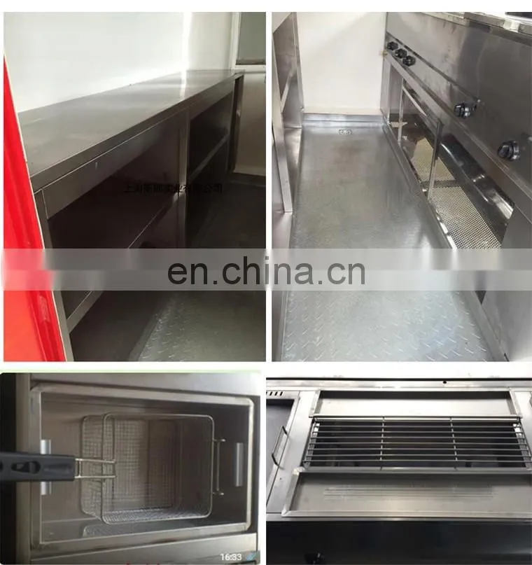 Street Mini Hot Dog Motorcycle Vending Mobile Fast Food Truck