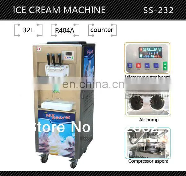 New Style Taylor Soft Ice Cream Machine Hot Selling 32L Commercial Portable Ice Cream Maker Machine