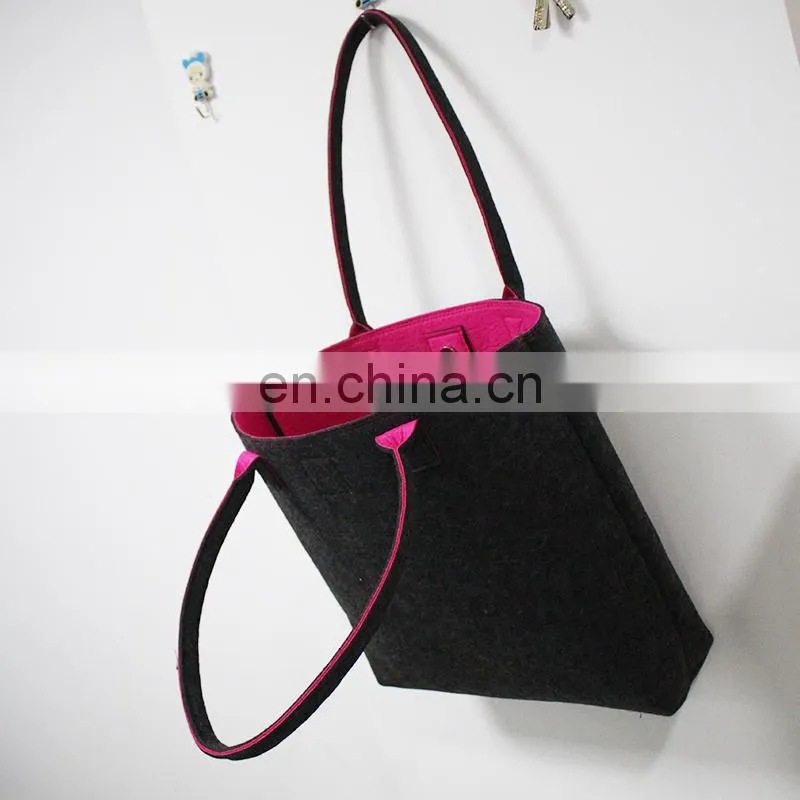 felt handbag custom your own logo packaging white brown kraft gift craft paper bag with ribbon handles printed shopping bags