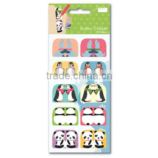 Office Animal Writable Index tabs label Bookmark sticker