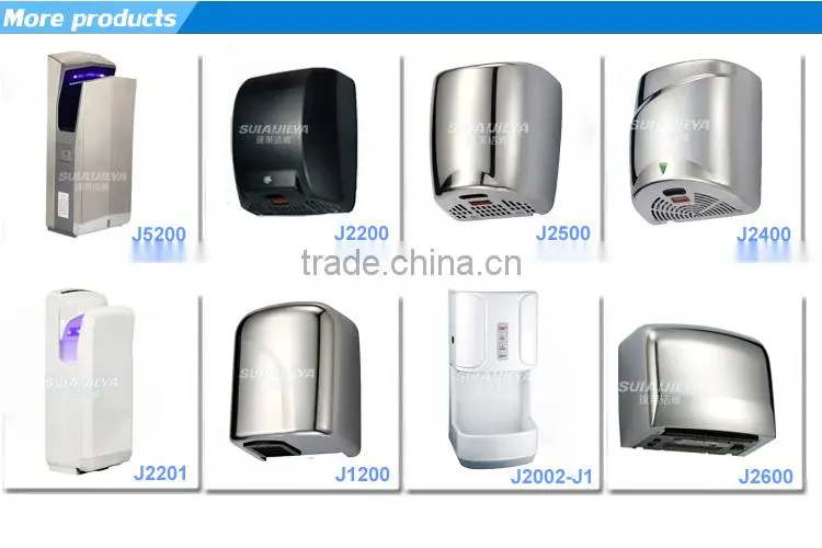 toilet equipment stainless steel high speed automatic hand dryer for motel