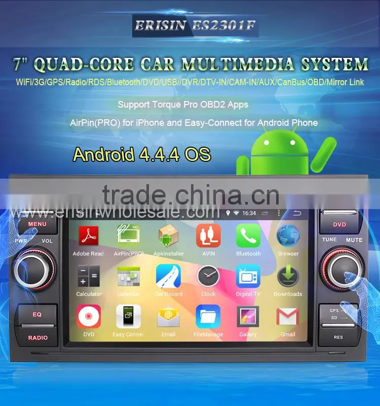 Erisin ES2301F 7" Touch Screen 2 Din Car DVD Player for Transit Mondeo C-Max