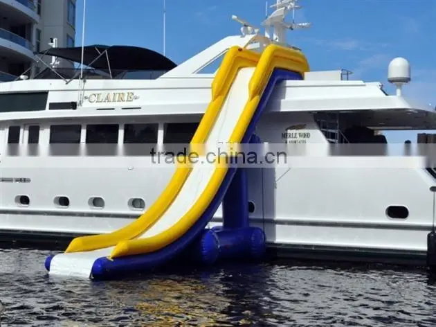 Holiday sea superyacht water slide