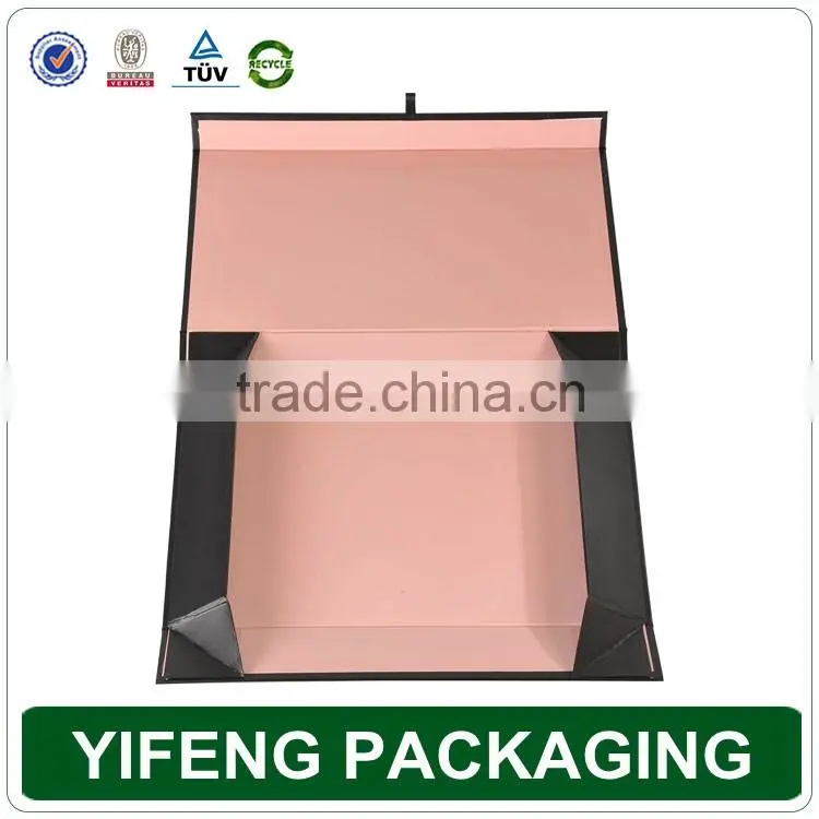 Alibaba custom folding magnetic closure cardboard paper gift boxes wholesale