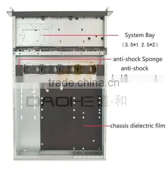 2U 8*2.5''/3.5'' HDD with 600W Power Supply Server Case for Webhost Project