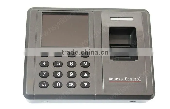 HSY-F802 Fingerprint access control recording of working hours tcp/ip rfid card time and attendance with control door opening