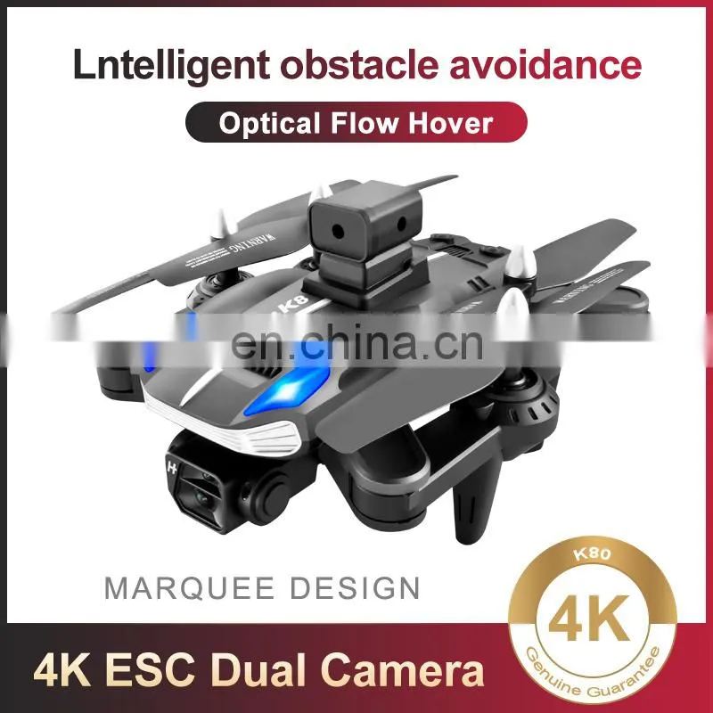 K8 drone 4k Optical flow localization Electric adjustment lens Four-way obstacle avoidance Body LED lights
