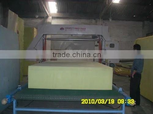 Automatic horizontal low density polyurethane mattress foam block sheet cutting machine
