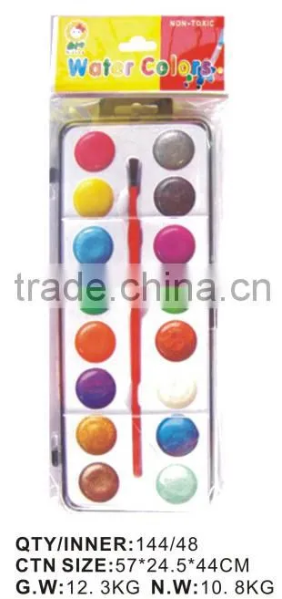 TARGET audited supplier,damp-dry metallic watercolor set