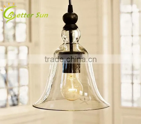 Glass Shade Vintage Edison Light Bulb Wall Lamp