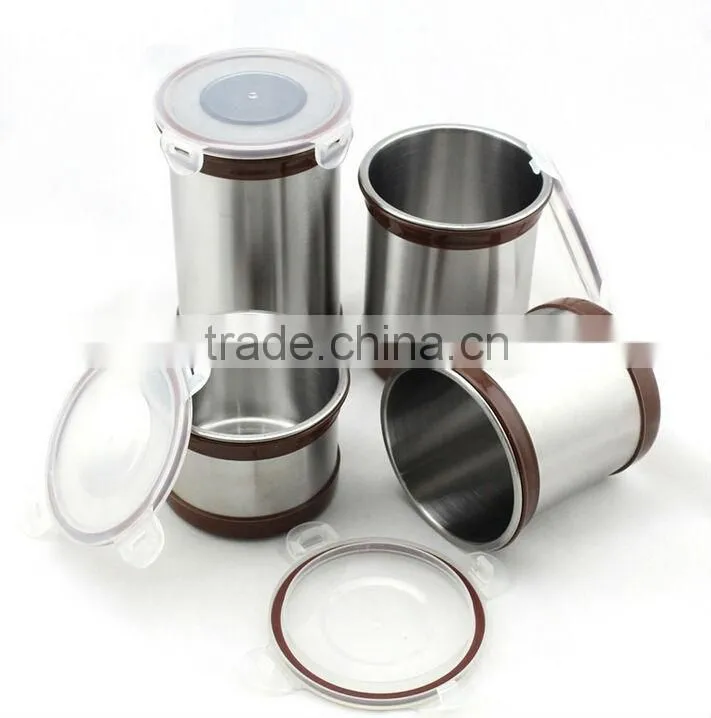 stainless steel airtight canister set
