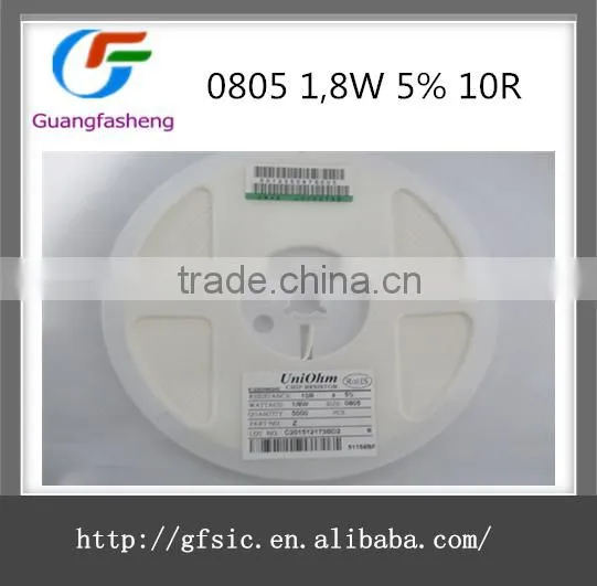 Resistor 0805 1,8W 5% 10R