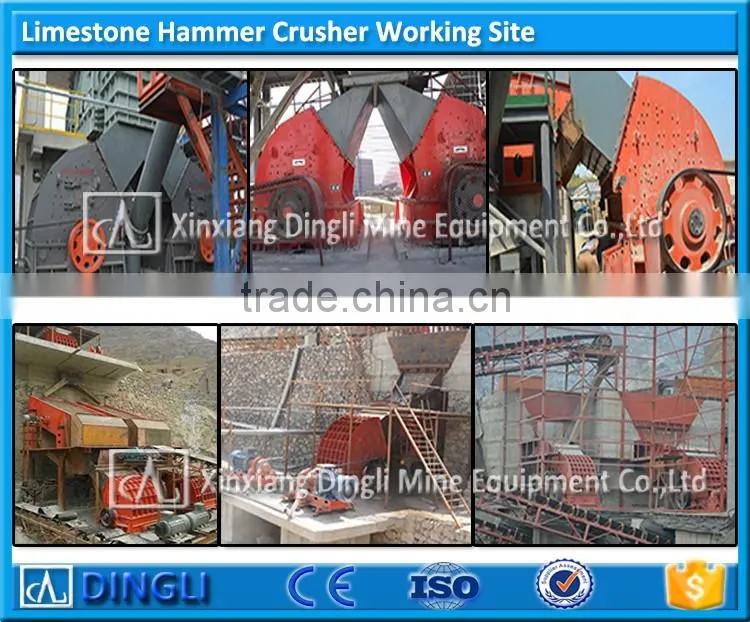 50 to 1200TPH heavy duty limestone hammer crusher for mining