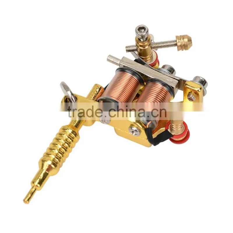 Trendy Golden/Silver Mini Toy Tattoo Machine prices Pendant with long Chain