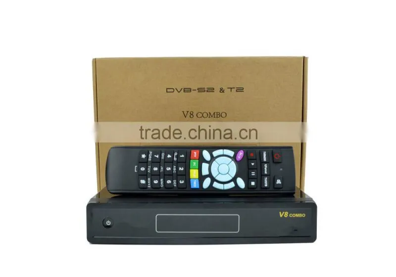 factory price dvb s2 /t2 satellite receiver dvbs2 dvbt2 v8 combo receiver
