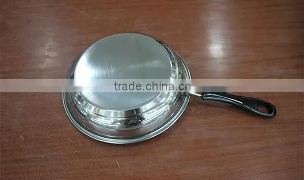 korean kitchen tool set wok round frying pan /saucepan set with long bakelite handles