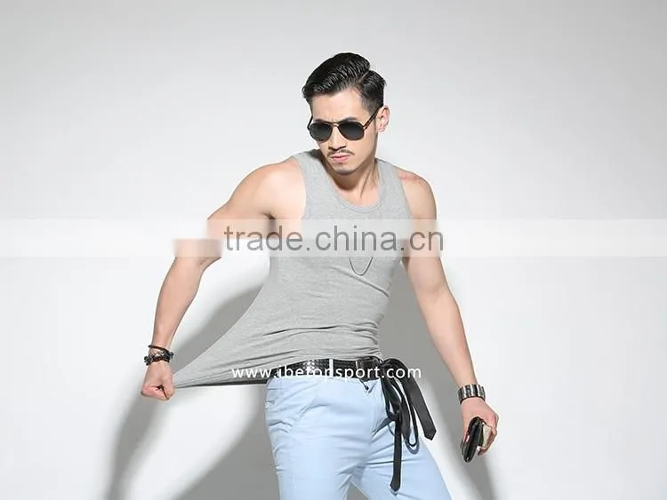Customize wholesales simple cotton sport vest singlet