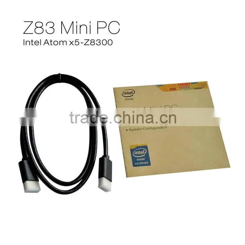 Z83 Intel Atom cherry trail X5-Z8300 Quad Core 2GB RAM 32GB ROM smart tv box