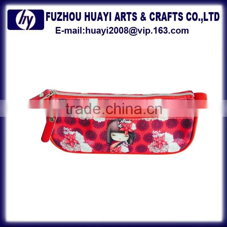 Wholesale Zipper Lock custom printed pencil case for teenagers