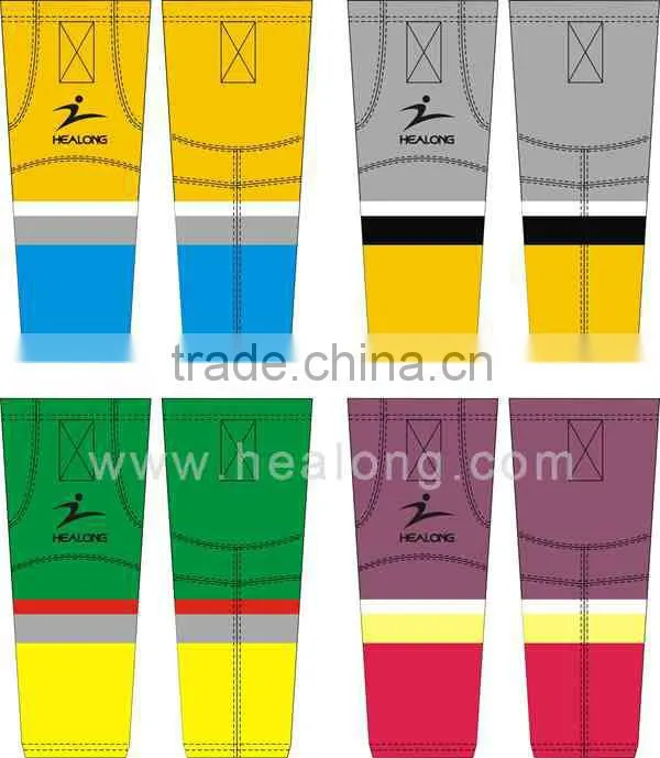 Dye Sublimated Fashionable Multi-color Ice Hockey Socks Custom Design for Men Hot Sale