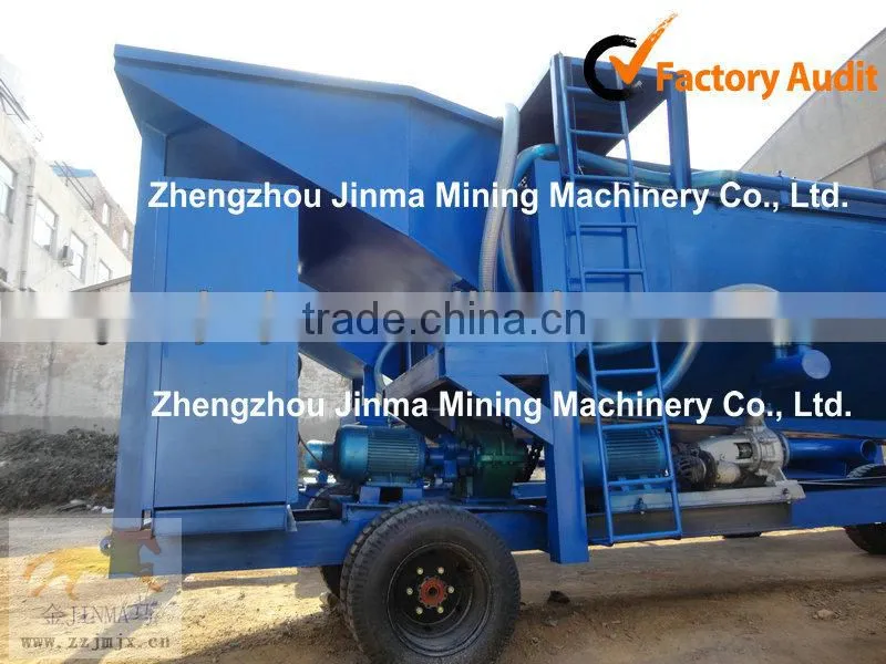 mobile gold mining trommel equipment