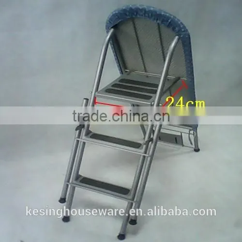 Steel Folding Mesh Step Ladder Ironing Board