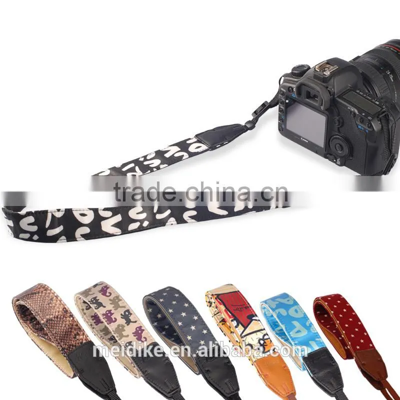 Hot selling illustration series film custom camer strap ends for all SLR/DSLR