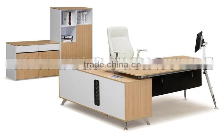 Economical Style L Shape Grey Office Computer Desk for sale(SZ-ODT662)