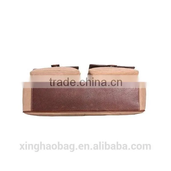 2014 fashional laptop bag Briefcase Wholesale with bag factory promotional laptop leather bag for men