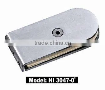 0 angle fixed stainless steel single glass clamp HI-3049