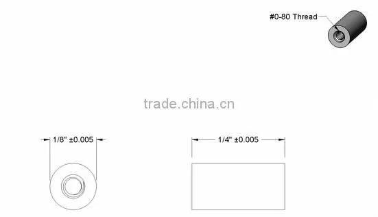Stainless Steel Female Threaded Round Standoffs