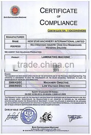 YFMA-650/800 Automatic Thermal A3 Dry Laminating Machine With CE Standard