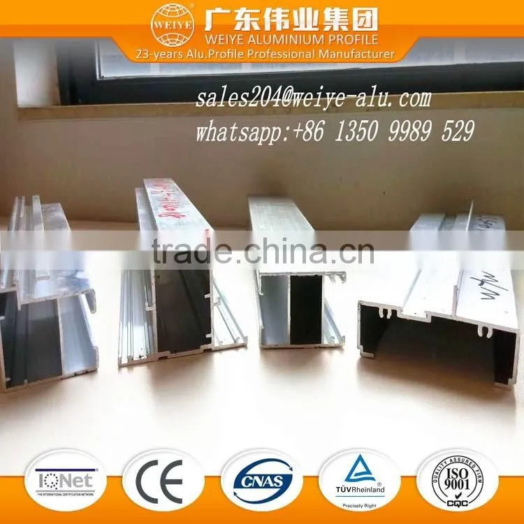 large glass windows aluminium alloy sliding window extrusion profile