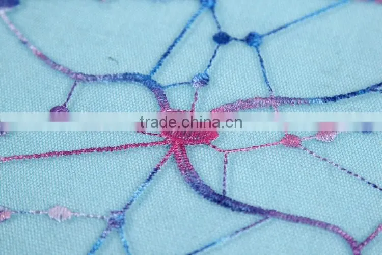 wholesale embroidery print pink bead lace fabric