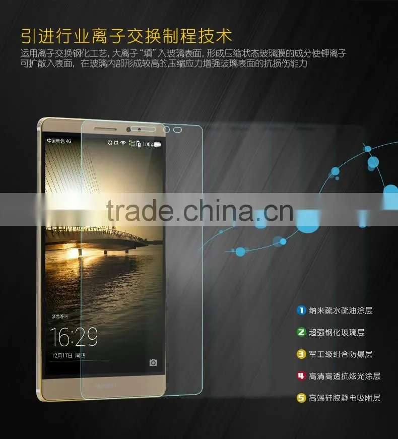 Original ROCK Anti-explosion 2.5D Clear Tempered Glass screen protector for Huawei Mate 8 Japan AGC MT-5255