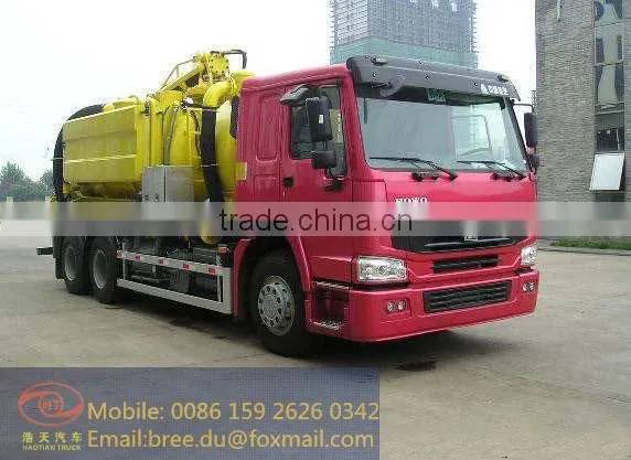 15 ton new vacuum suction sewage truck for wastewater collection