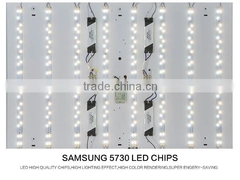 Square aluminum led ceiling light 48W