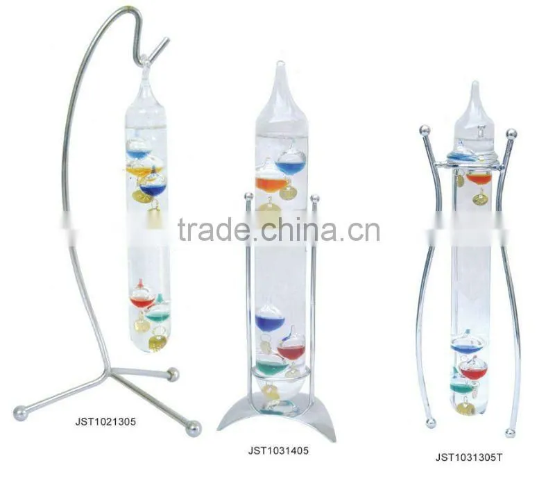 Simple Metal Stand Decoration Galileo Thermometer