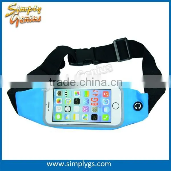(#1 fitness belt) top fit invisible waist belt waterproof waist pouch reflective running belt for cycling hiking racing
