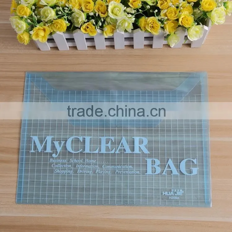 PP stationery clear plasti envelope file folder