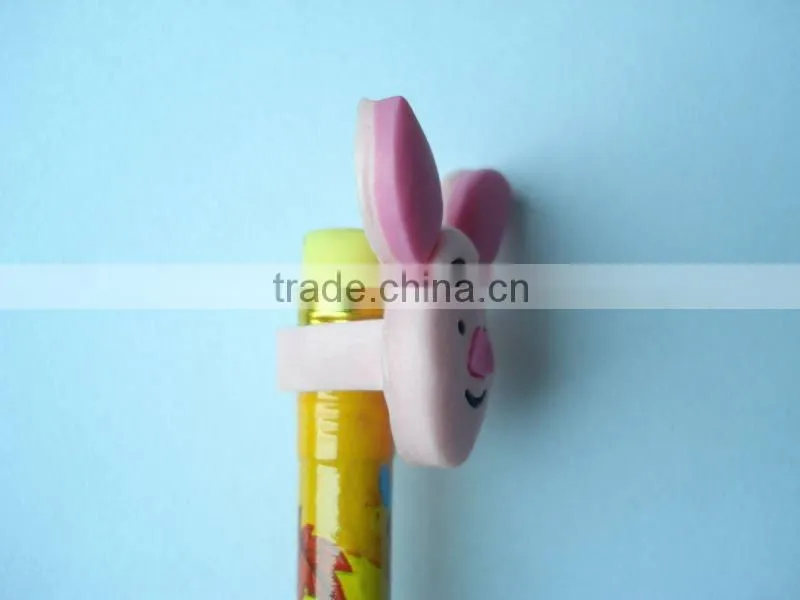 Custom soft pvc promotional pencil topper
