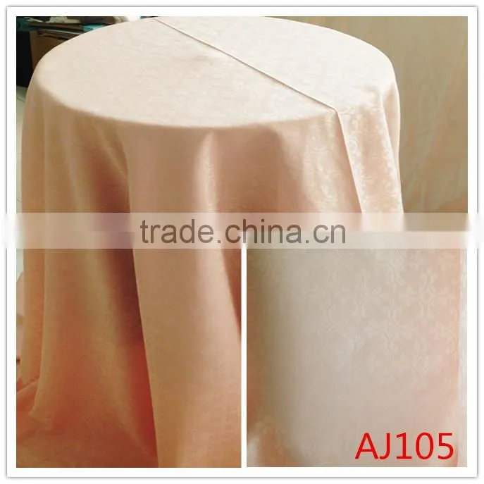 high quality 100% polyester jacquard restaurant use tablecloth linens