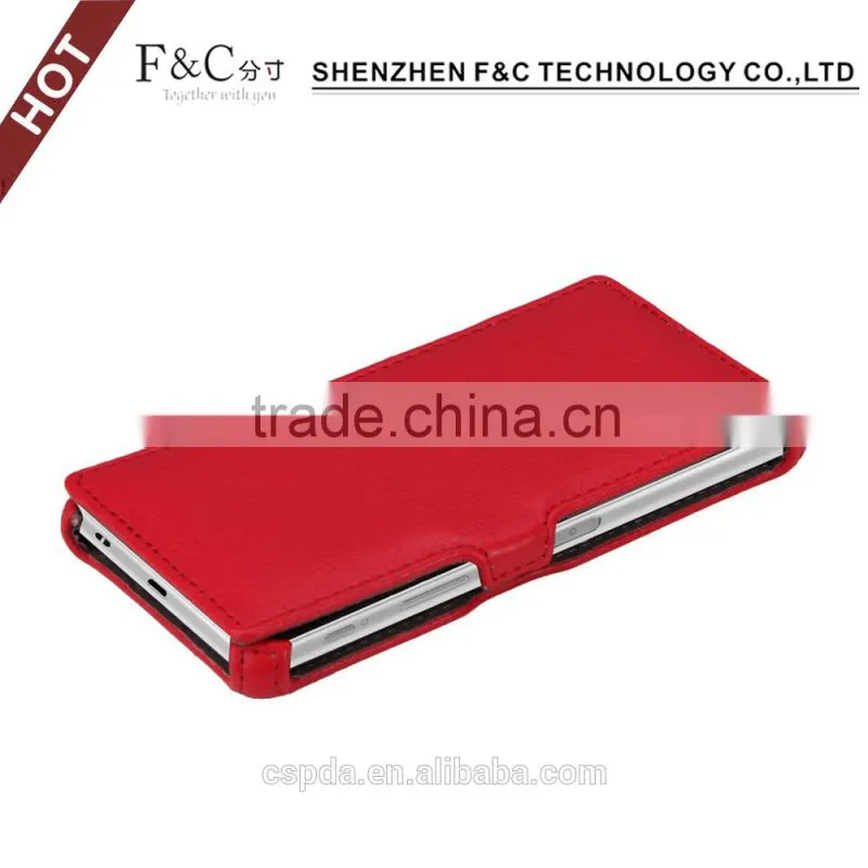 Factory price PU stand heat setting case for Sony xperia z5 5.2 inches