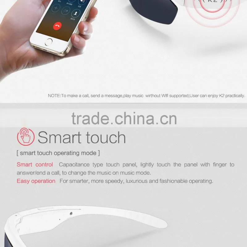 digital bluetooth sunglasses wireless touch control bluetooth sunglasses