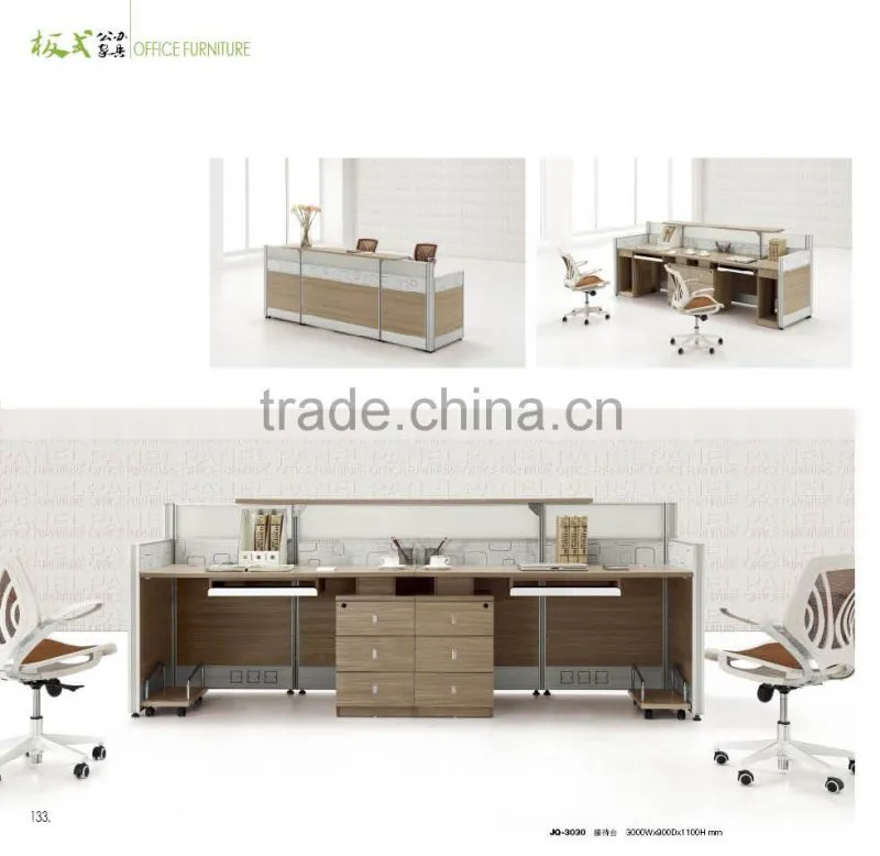 high quality 2 person reception desk factory sell directly DY74