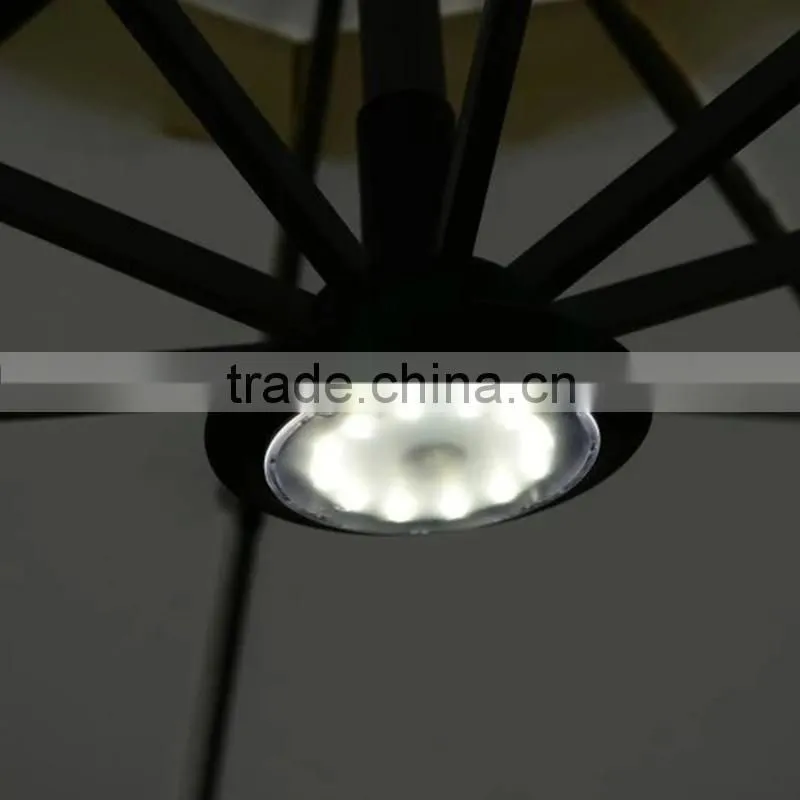 LED Umbrella Wind Resist Standard Size Solar Umbrella Patio Outdoor Solar LED Umbrella